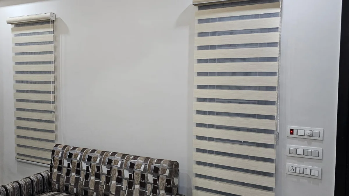 Modern made-to-measure window blinds fitted in an Amritsar interior